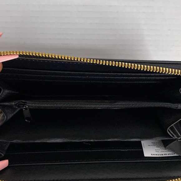 Black & Gold Crown Wallet - Picture 3 of 3